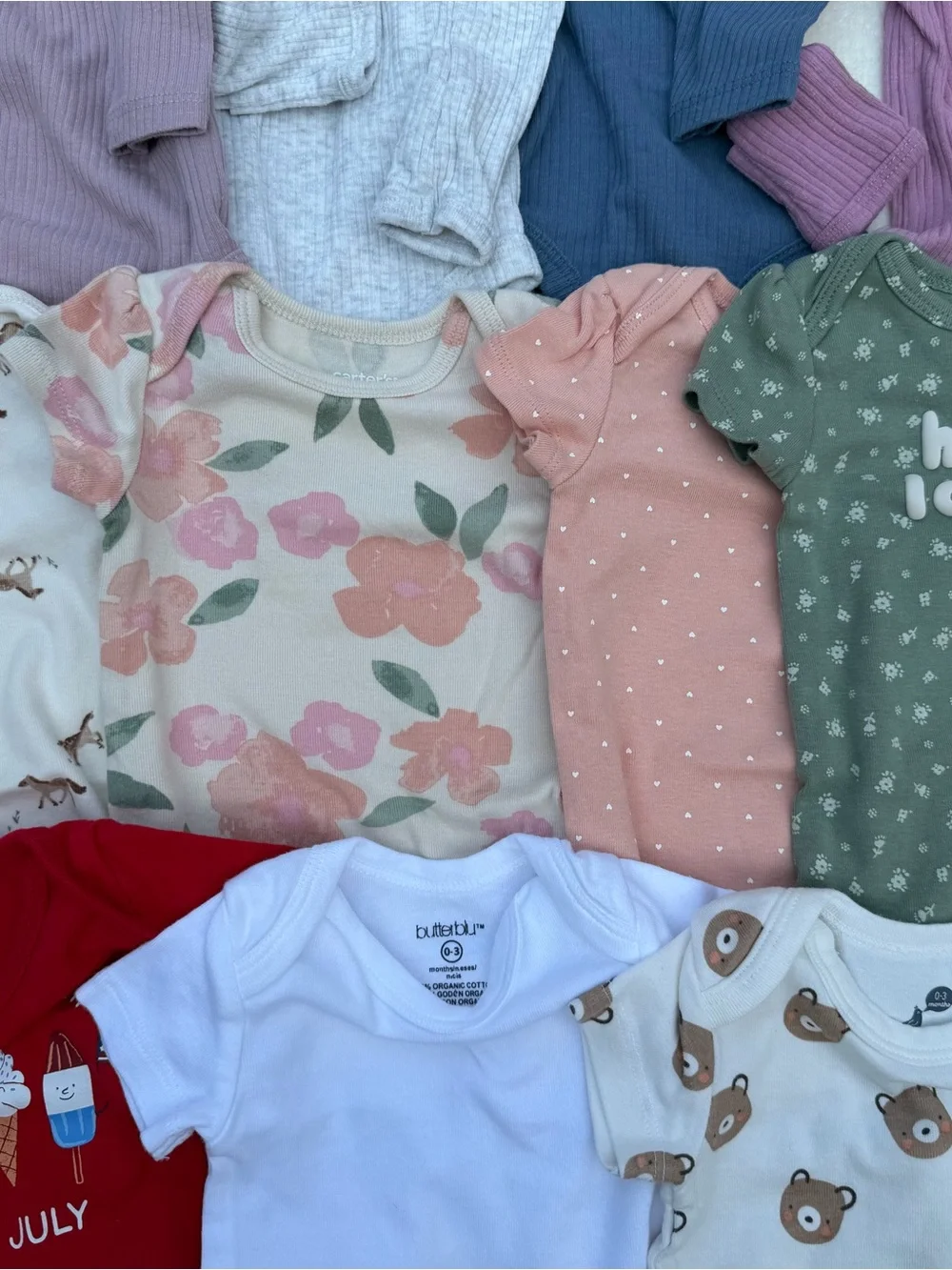 GAP Kids Short Sleeve Tee & Bodysuit Mix - Green, Pink, Blue, Red, Cream